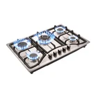 Steel Gas Cooktop Gas Gas Cooktop Stainless Steel Bulit-in 5 Burners Gas Cooktop For Home Use