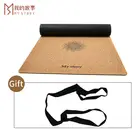 Mat Cork Mat OEM Sweat Grip Profesional Custom Natural Rubber Anti-slip Cork Yoga Mat