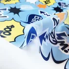 waterproof faux leather cartoon printing TPU leather for kids