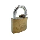 50mm brass color gold titanium painted electronic plated gold colored stamp brand brass cylinder iron padlock
