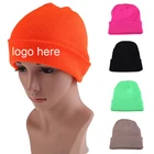 High Quality Wholesale Winter 100% Acrylic Embroidered Beanie Hats
