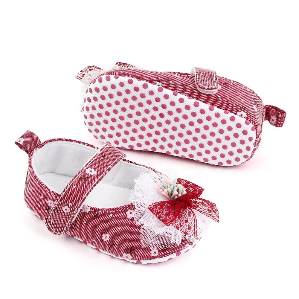 New arrival beauty bow princess shoes newborn toddler shoes girls in bulk supplier