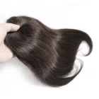 100% European hair toppers Silk Black/ #613 Blonde Color Virgin Top human with clip in ,silk top women toupee closures