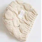 Promotion gift fashion plain beanie colorful winter knitted hats for kids