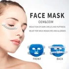 Dongguan Beauty care Custom hot and cold facial massage gel face masks with blue gel beads