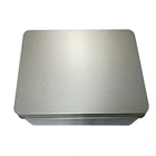 Rectangle shape custom cheap high quality small plain tin metal box