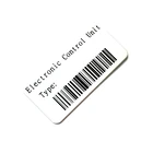 Adhesive Sticker Metal Label Aluminum Custom Metal Aluminum Asset Barcode Label Metal Product Barcode Tags