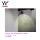 Security Paper For passport with watermark security thread line fiber