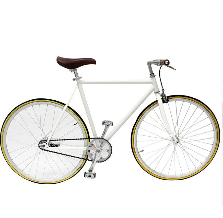 生动700c单速铝定制彩色固定齿轮自行车