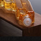 800ml mouthblown Borosilicate M16 Gun Shaped Glass Decanter handmade Glass Bottle