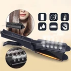 Professional Mini Ceramic Hair Straightener Comb Brush / Flat Iron Steam Hair Straightener