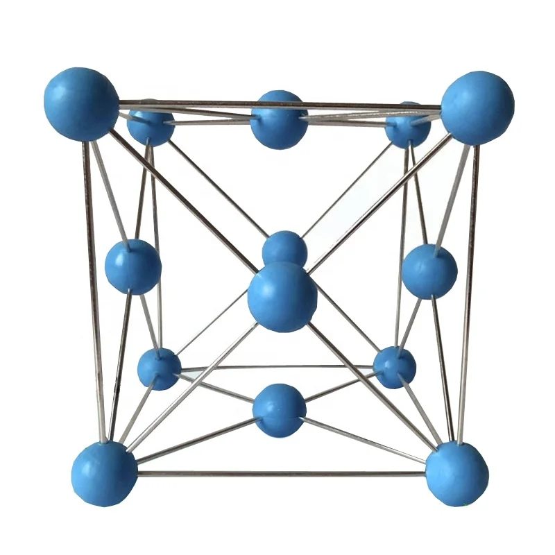 La estructura de cristal modelo de Cu-cobre metálico de cristal de modelo de cobre para la enseñanza de modelo de estructura