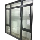 Aluminum Narrow Frame Aluminum Double Glass Inward French Casement Window
