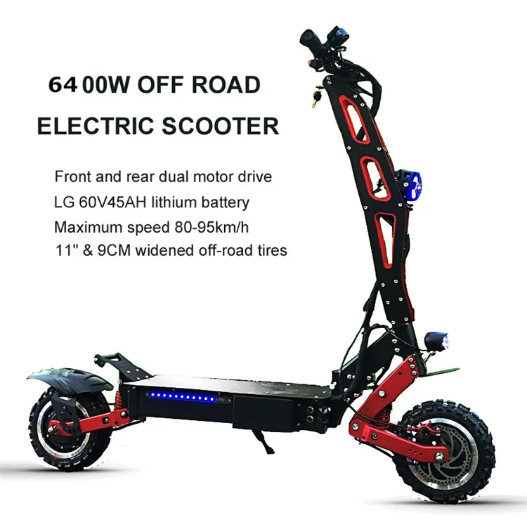 chinese suppliers 8000w 11inch dual motor scooter