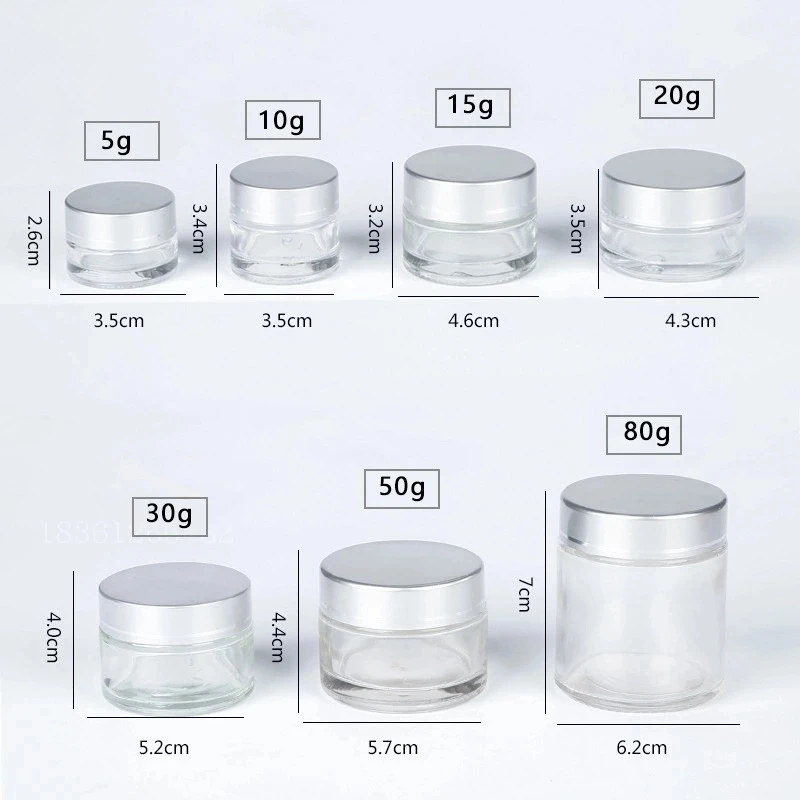 Manufacturer Selling Clear Cosmetic Jars With Lids Luxury Cosmetic