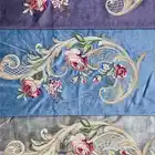 Newest design Embroidered velveteen Fabric for Home Textile