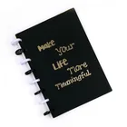 Custom Logo Refillable Disc Notebook, Hot stamping Diary Disc Notebook
