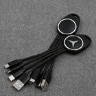 15cm LED USB Cable for iPhone Xs Max 8 7 6 USB Type C Cable Micro USB Cable for Samsung Xiaomi LG USB C