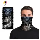 Scary Buffs Face Mask Seamless Tube Fishing Pattern Custom Logo Bandana