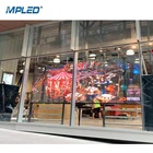 MPLED P3.91 P7.81 Glass Tv Curtain Price Indoor Transparent Led Display Screen Video Wall Panel