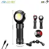 BT-6365 USB Rechargeable Flashlight T6 + COB LED torch with Magnetic Base 360 Rotate 7 Lighting Modes LED Work Light