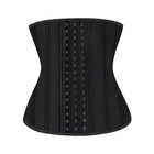 Belly Corset Steelboned Waist Training With Latex Rubber Body Mesh Corset Cincher