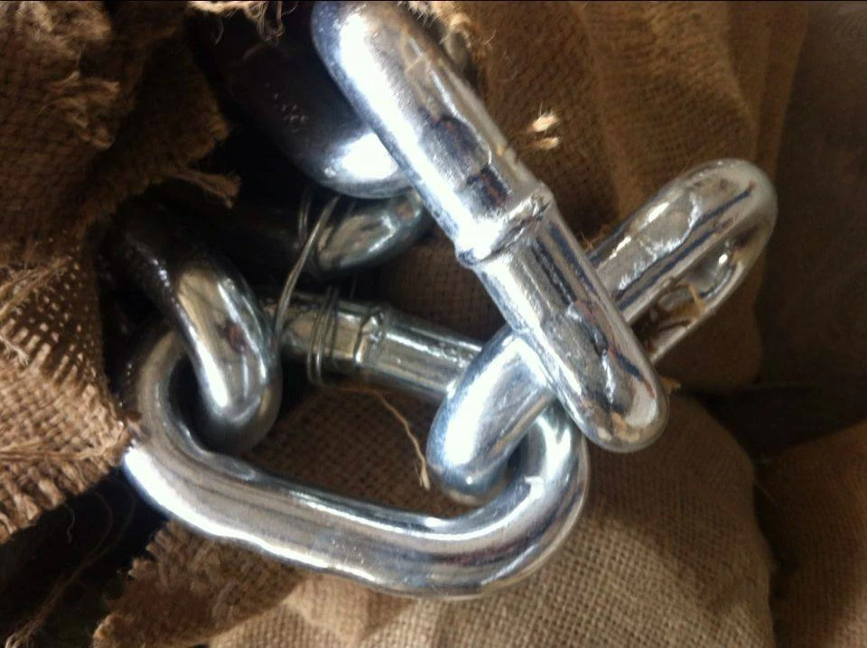 Hot sale 304 316 Stainless Steel DIN5685 studless Short anchor Link Chain