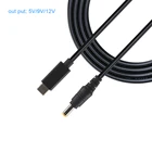 Wifi Usb 9V 12 Volts Router Power Cable Converter Type-c To DC For Wifi Modem USB C Step Up DC Cable 12V