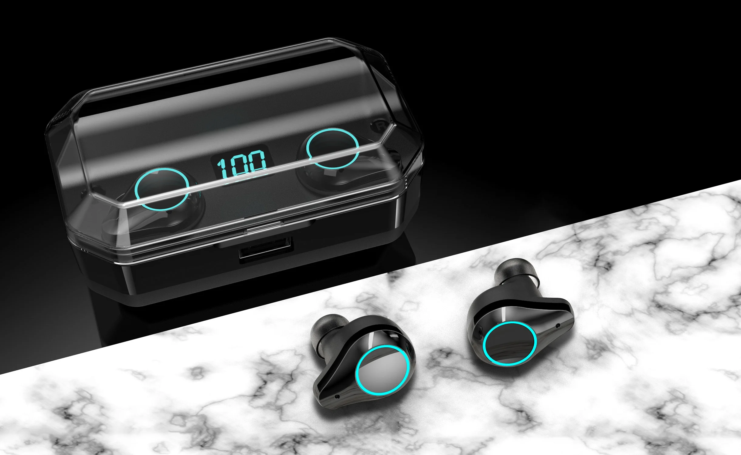 Uplaytech 7000Mah earphones bluetooth wireless sports bluetooth earphone 2019 earphone earbuds - ANKUX.COM