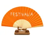 Paper Fans Fan High Quality Bamboo Fabric Paper Fans Custom Hand Held Fan For 2020 Christmas