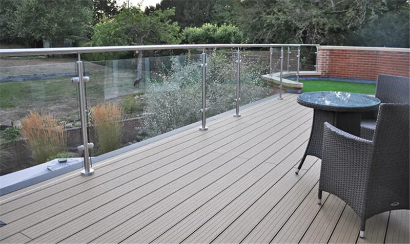 High Quality SS316 Pillar Railing Glass Railing For Patio