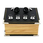 Cuff Links Cufflinks Set and Studs Mens Tuxedo Shirts Black Cufflinks Studs Set for Business Wedding