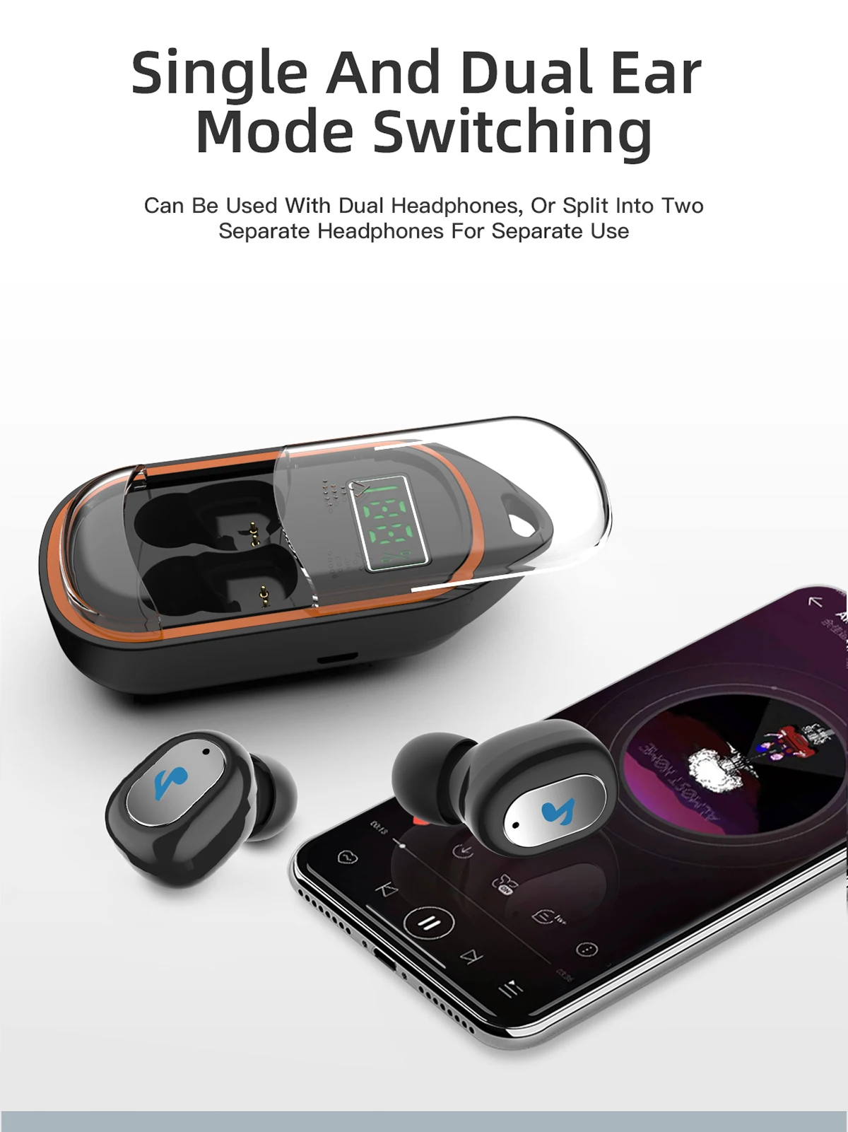 2019 Best Price Dual Driver Noise Cancelling Boat Handsfree Bluetooth Earphone for Sony Android - ANKUX.COM