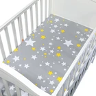 100% Organic Cotton Baby Fitted Sheet Set, Design Baby Cradle Crib Sheets