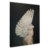 China Factory Acrylic Modern Plumage Feather Woman Photo Printing on Canvas Wall Decor in Discount Price Art for Restaurant
