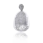 2020 fashion charm custom retro jewelry wholesale sterling silver buddha necklace pendant