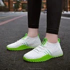 Ready shoes in stock women knitted casual sport wholesale ladies shoes