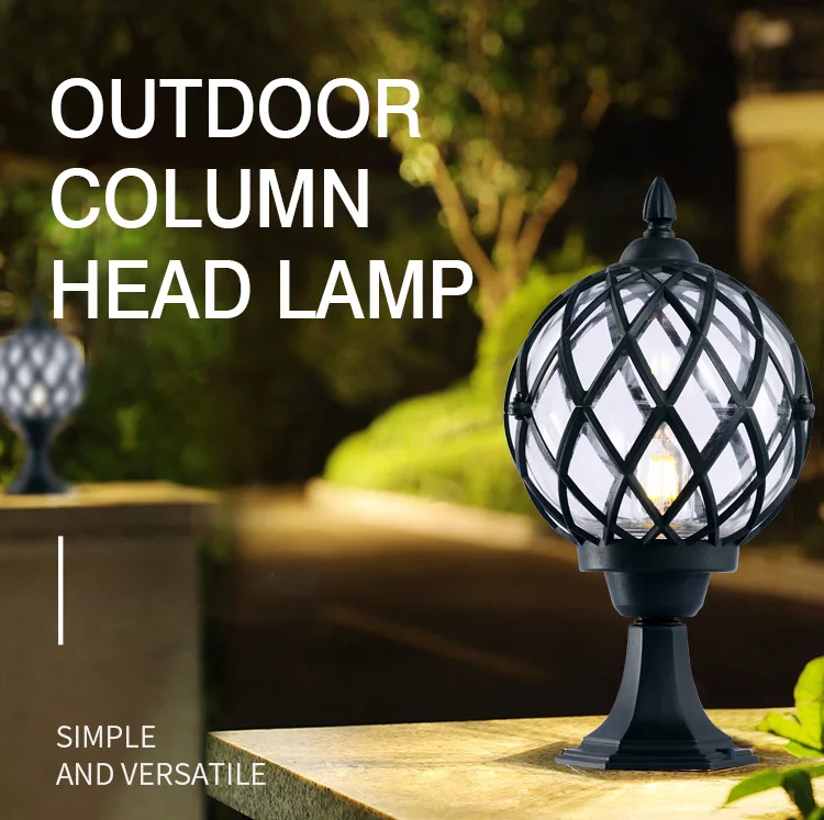 High Quality Gate Garden Lighting Waterproof Energy Saving Pillar Lights For Outdoor