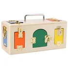 Intelligent Toy New Intelligent Wooden Toy Children Monterssori Teaching Unlock Game Toy