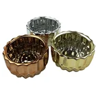 Graphic Customization High Quality Electroplating Ceramic Garden Flower Pots