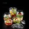 round clear Cheese Ice Cream fruit cake mousse packaging Box container transparent cream cake plastic package box with lid
