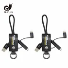 PU key chain micro 3 in 1 usb cable can produce usb c cable for all mobile phone with retail package