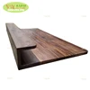 Customized company reception counter table top / usa walnut work space counter tops