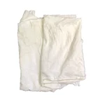 Industrial oil cleaning used white clothes cutting scrap wiping rags