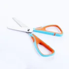 Children Scissors New Design 5" Soft Grip Handle With Skidproof Stripe Student Scissors SC7750