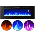 40" modern artificial flame glass wall mounted electric fireplace insert ETL
