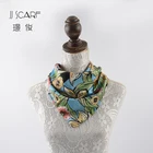 Chinese custom logo digital print women famous mint green korean scarf