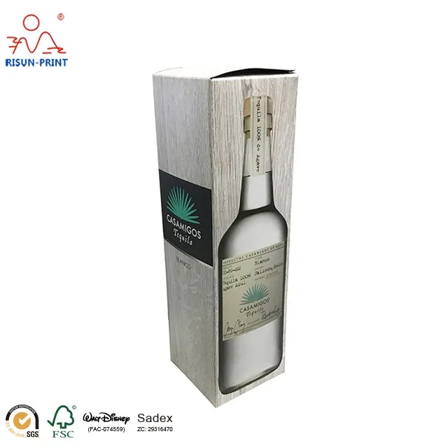 fancy luxury small paper wine packaging boxes with custom logo
