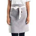 Custom Cotton Kitchen Restaurant Craft Garden Half Short Aprons Cafe Apron