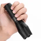 wholesale Custom logo XM-L T6 Torch 5 modes High Power LED Torches Zoomable LED Flashlights torch light DHL Free